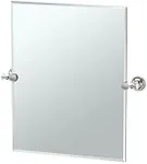 Gatco 4129SM Tavern Small Rectangle Mirror, Polished Nickel