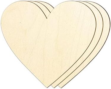 14 Inch Wooden Hearts for Crafts, 3 Pack Large Heart Shaped Blank Wood Slices for Ornaments Valentine's Wood Hearts Cutouts for Door Hanger,Wedding,Christmas