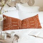 BlissBlush Brick Red Boho Lumbar Th