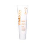 Thinkbaby SPF 50 plus Baby Mineral Sunscreen – Safe, Natural Sunblock for Babies - Water Resistant – Broad Spectrum – Baby Sunscreen Lotion, 3 Oz/89ml