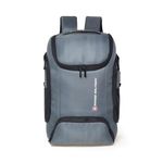 Swiss Military Grey Helium Laptop Backpack | Fits up to 15.6 Inch Laptop | USB and C Type Charging Port | 21 Liters