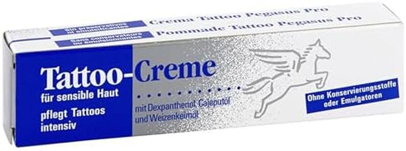 Pegasus Pro Tattoo-Creme für sensible Haut 25ml, Tägliche Pflege & Aftercare für Intensiven Tattooschutz, Feuchtigkeitsspendend mit Cajeputöl, Mit Weizenkeimöl und Dexpanthenol, Made in Germany