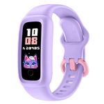 BIGGERFIVE Vigor 2 Fitness Tracker Watch for Kids Girls Boys Ages 5-12, Activity Tracker, Pedometer, Heart Rate Sleep Monitor, IP68 Waterproof Calorie Step Counter Watch, Great Kids Gift,Lilac