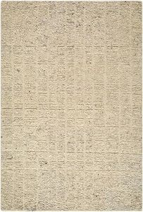 Hauteloom Ares Wool Living Room, Bedroom Area Rug - Bohemian, Transitional - Ivory, Taupe, Stone Gray - 9' x 12'