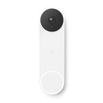 Google Nest Doorbell Battery Operated Doorbell with Video Function, Black/White, 1 Piece (Pack of 1), 960p