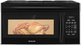 GASLAND 1.6 Cu. Ft. 30 Inch OTR1603B Over-the-Range Microwave Oven, Over The Stove Microwave Oven, 1000 Watts, 300 CFM in Black, 13" Glass Turntable, 120V, Easy Clean