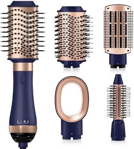 UKLISS Hairstyler 4 in 1, Hair Dryer Brush for Hair Styling, One Step Hot Air Brush and Volumizer with Round Brush Hair Dryer, Hair Straightening Brush, Blow Dryer Brush, Thermal Brush