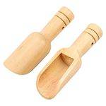 Pack of 20 Mini Wooden Scoops Bath Salt Spoon for Bath Salts Essential 75X25X19mm