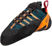 Ocun Sigma Rock Climbing & Bouldering Shoe for Technically Advanced Indoor & Outdoor Climbs, Petrol/Orange, 14