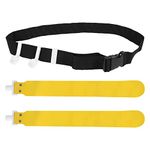 DONGKER Flag Football Belts,PVC Adjustable Football Waist Belt 2 Flags Release Buckle for Youth and Adults Training Equipment