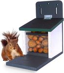 Holznager Squirrel Feeder Weatherproof, Very Stable and Safe, Handmade from Own Production in the Black Forest, Ventilation System for Dry Squirrel Food, Squirrel House