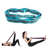 JJunLiM Loops Exercise Bands Kids Adult Latin Bands 15-20 kg Expander Pilates Yoga Stretch Resistance Bands Fitness Elastic Dance Training Bands Gymnastics Exercise Bands Workout (105cm Blue)