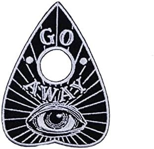 Kreepsville 666 Go Away Planchette Ouija Spirit Board Spooky Gothic Patch