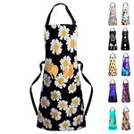 osolong Apron with 2 Pockets Cooking Kitchen Aprons for Women Men Chef,Adjustable Waterproof Apron,Adult Gifts