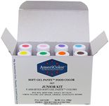 Americolor Soft Gel Paste Food Color, Junior Kit-8 Assorted Colors, 0.75-Ounce Bottles