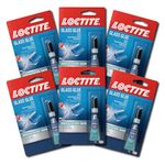 Loctite Glass Glue, 2-Gram Squeeze Tube, Clear, 6-Pack (233841-6)