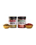 Aazol Thecha Combo | Green Chilli Chutney - 200g | Spicy Red Chilli Chutney - 200g