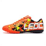 LEOCI Soccer Cleats for Men's and Women's Outdoor Unisex Football Shoes Firm Rugby Boots