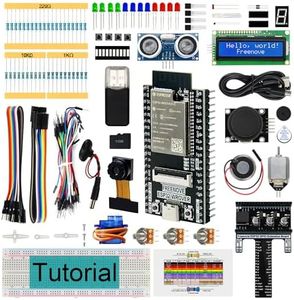 Freenove Super Starter Kit for ESP32-WROVER (Included) (Compatible with Arduino IDE), Onboard Camera Wireless, Python C, 536-Page Detailed Tutorial, 173 Items, 82 Projects