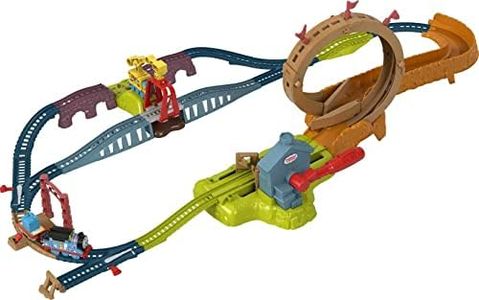 Thomas & Friends Fisher-Price Launch & Loop Maintenance Yard Toy Train and Track Set with Motorized Thomas Engine for Ages 3 Years and Older