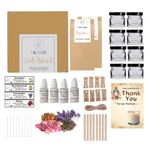 Hikaori Candle Making Kit | Candle Making Kit | Soy Wax | Melting Pot | Tin Containers | Wick Holder | Scented Kit & More, Multicolor