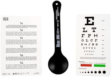 Snellen & Rosenbaum Pocket Eye Chart with Occluder 3 Piece Set