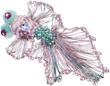 VERY SHE’S Oriental Elegant Goldfish Hair Clip, Luxurious Handmade Weave Hairpin for Women, Unique Goldfish Design, Side Clip for Bangs, Small Luxury Accessory