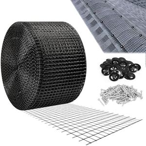 Roof Ridge Vent Exclusion Critter Guard Cover - 65.6' L x 4" W Shingle Over Ridge Vent Mesh Ridge Vents for Roof Panels with 60 Nails and Washers Protection Against Bats, Mice, Squirrels, Rats