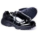 3N2 Men's Umpire Shoe - Reaction Pro Plate Lo – Patent Leather - Black
