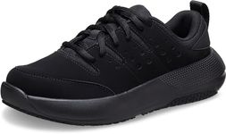 Crocs Women's On The Clock Work Sneaker W, Triple Black, 8 UK