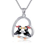 Puffin Necklace Sterling Silver Puffin Jewellery Puffin Gifts for Women Girls