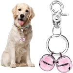 Whimsii Extra Loud Cat & Dog Bell for Collar, Pet Tracker & Falconry, Durable Brass Collar Charms with Swivel Lobster Clasp