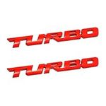 AICEL Turbo Car Emblem, 2 PCS 3D Me