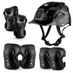 JASPO Neo Kids Protective Gear Set | SX-4 | Knee Pads, Elbow Pads & Wrist Guards for Skating, Cycling & Skateboarding (Large Size)