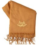 Birthday gift, Personalised embroidered scarf, Gift for Mum, for her