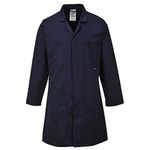 Portwest C852 Standard Engineering Lab Coat Navy, Medium