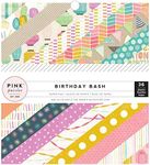 American Crafts Pink Paislee Birthday Bash 6 x 6 Inch 36 Sheet Paper Pad