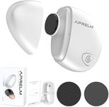 AprElm Portable Electric Hand & Foot Callus Remover with 2 Glass Grinding Heads, Rechargeable 800RPM Mini Electric Hand & Foot File for Travel Outdoors Office Gym (E9 Pearl White)