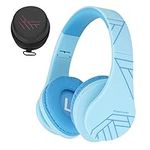 PowerLocus Kids Headphones Over-Ear, Bluetooth Wireless Headphones for Kids,with Microphone, Safe 85DB Volume Limited, Foldable with Carry Case, Audio Cable, Micro SD mode for Online Classes,PC,Phones