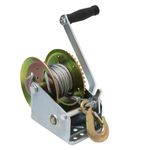 YUGMI SHOP Tow Cable with Hand Gear Winch Two-Way Ratchet Winch Heavy Duty Cable Hand Winch Machine Winch with Webbing Manual Hand Winch Heavy Duty Cable Hand Winch Cable Reeling Hand Winch Machine