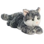 Aurora, 31538, Flopsies Lily Cat, 12In, Soft Toy, Grey and White