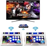 FVBADE[30000 Games in 1 70S Pandora Box Arcade Game Console Bluetooth Function Compatible PC & Projector & TV,3D Games 4 Players Category Favorite List Save/Search/Hide/Pause/Delete Games