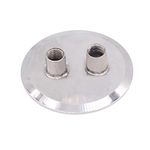 DERNORD Sanitary Tri Clamp to 2 x 1/4 NPT Female Tri Clover Fitting (Tri-Clamp Size: 3 Inch)