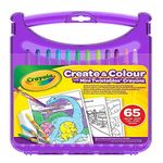 CRAYOLA Mini Twistable Crayon Create & Colour Case | with 65 Pieces | Ages 4+