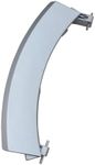 Lichtblau Door Handle with Axles in Silver for Bosch Siemens 00648581 00751783 I Plastic Handle for Washing Machines & Washer Dryers I Spare Parts Bosch Washing Machines & Condenser Dryers