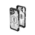 URBAN ARMOR GEAR UAG Designed for iPhone 17 Case Pathfinder Clear - Compatible with MagSafe Military Grade Protective Cover, Ice/Silver