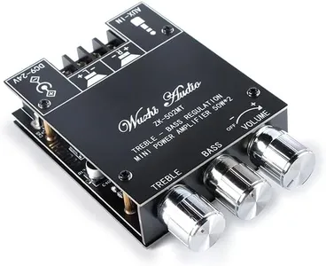 EC Buying ZK-502MT 50W x 2 Bluetooth-Compatible Amplifier Board DC9-24V 3A BT5.0 with Treble and Bass Control AMP Board for Home Passive Speakers