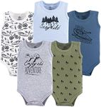 Yoga Sprout Cotton Bodysuit, 5 Pack