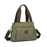 Kono Canvas Handbag Women Hobo Shoulder Bag Vintage Top Handle Crossbody Bag Casual Multifunction Tote Bag for Working Shopping (Green)