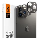 Spigen Optik Tempered Glass Camera Lens Protector for iPhone 13 Pro, iPhone 13 Pro Max (Black) - 2 Pack